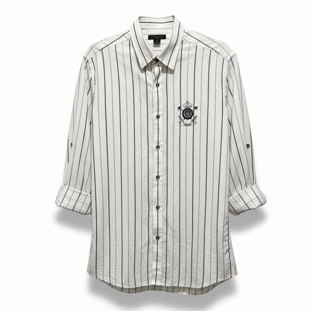 Striped White Unisex Shirt